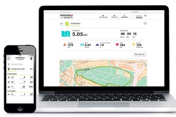 tomtom mysports connect descargar